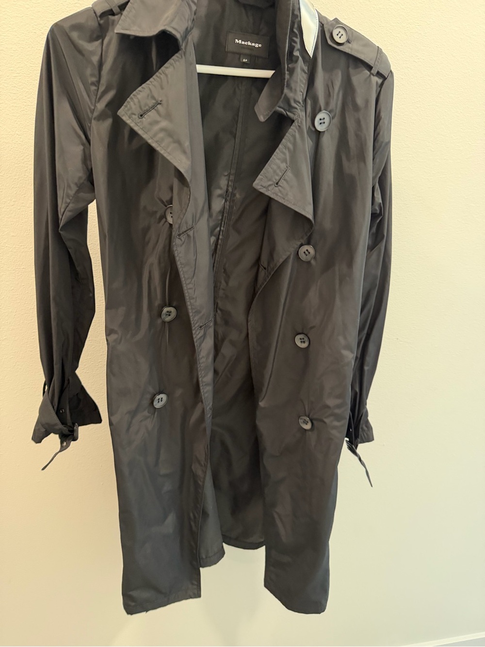 Mackage Black Trench Coat
